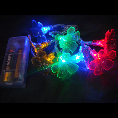 【厂家生产出口LED双色喇叭花 电池灯灯串 LED Battery Lights】价格,厂家,图片,其他LED灯具,义乌市双瑞电子商务商行-